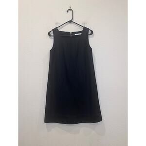 Diane Von Furstenberg Alejandra Shift Dress Wool Blend Black Size 4